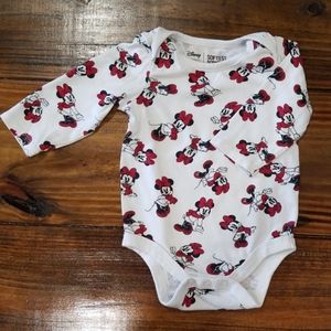 Minnie Mouse long sleeve onsie